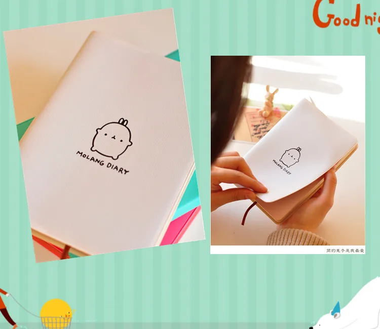 10 шт. molan Rabbit 2016 2017 милый ежедневник ГОД ПЛАНИРОВЩИК Карманный журнал Kawaii записная