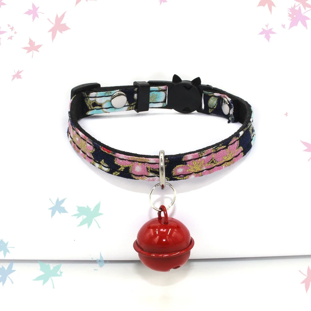 1PC Cute Puppy Cat Collar With Bell Safety Kitten