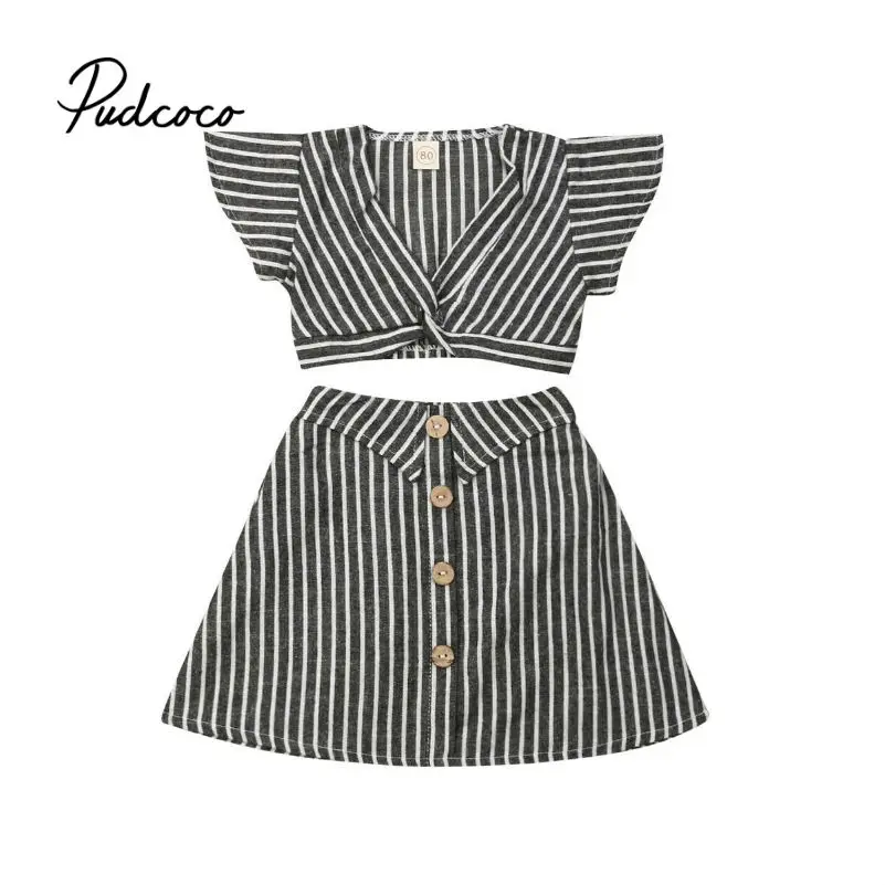 1 5T Toddler Kids Baby Girls Clothes set Summer Autumn Short Sleeve