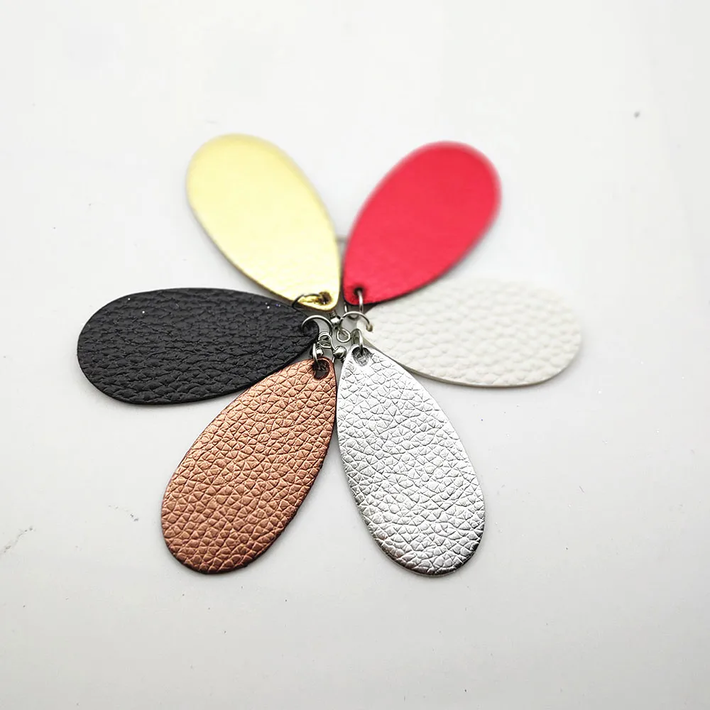 

7 color leather earrings simple double-sided leather drop earrings small earrings for women girl gift jewelry earrings 2019 W324