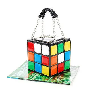

Summer Women Bags Rubik Cube Cute Bag Purse Double Chain Female Women's Handbags Women Messenger Bag Tote Bags Bolsos