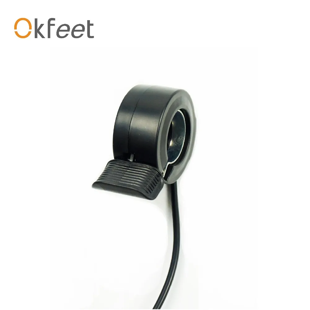 Cheap okfeet eBIKE BAFANG Thumb Throttle Electric Bicycle Part BBS01 BBS02 BBSHD Electric Bike Throttle Finger Speed Throttle 3 Wires 0