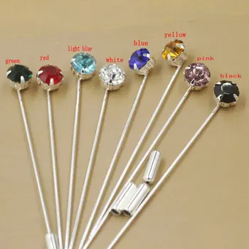 

pins metal Fashion Silver Charm roundness Zircon Brooch Pins For Women Piercing Lapel Pin Suit Collar Crystal Brooch wholesale