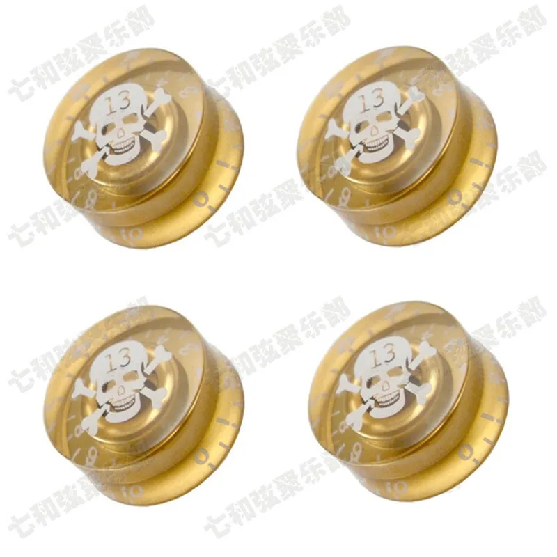 40 Pcs Skull Head Speed Control Knobs for Electric Guitar Guitar pots Tone volume knobs Buttons