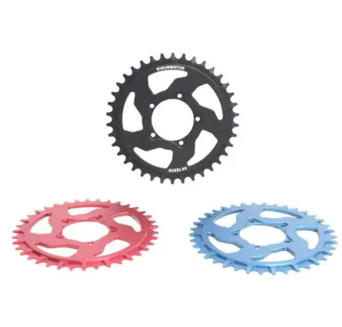 

Centre Drive Motor Kits Electric Bike/ Customized Black 38T Chain Wheel Cycling For BAFANG BBS01 BBS02 Mid /