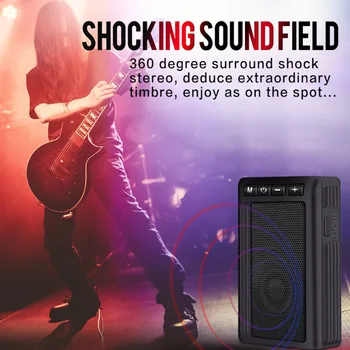 

Portable Flashlight Bluetooth Speaker Waterproof Support TF Card for Outdoor Climbing Walking EM88