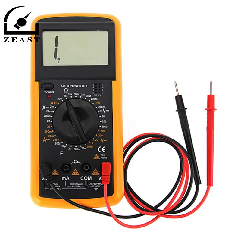

LCD Digital Multimeter Voltmeter Ohmmeter Ammeter Resistance Capacitance Tester Hot AC DC