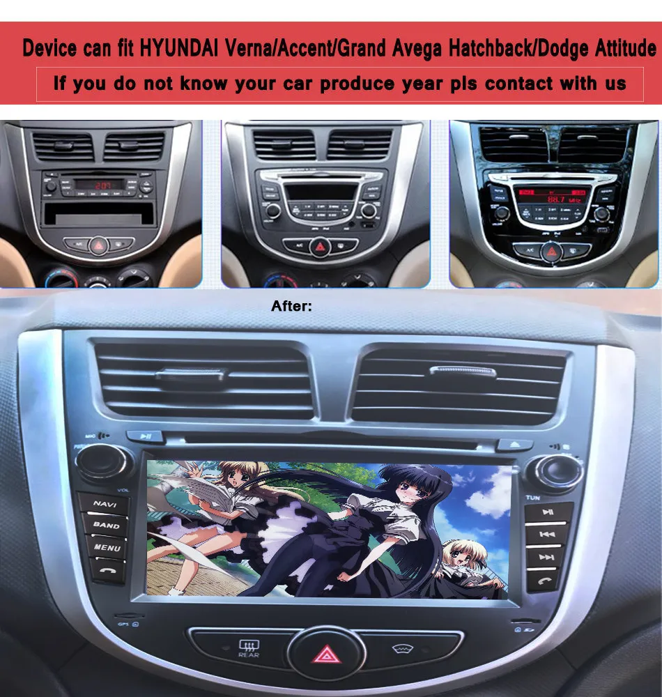 Excellent Android 9.0 Octa Core Car DVD Player For HYUNDAI Verna I25 Solaris 2011 - 2015 Radio GPS Navi BT wifi 3/4G LTE Tape Recorder 1