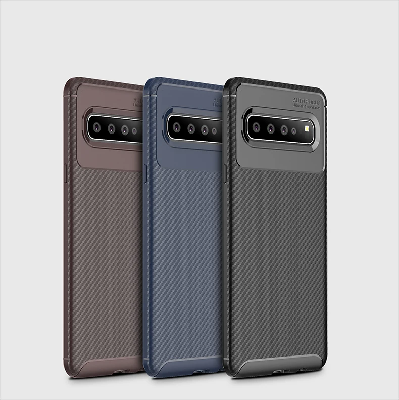 

Cocose For Samsung Galaxy S10 5g Case Carbon Fiber Silicone Soft Tpu Shockproof Back Cover Case For Galaxy S10+ Plus S10e