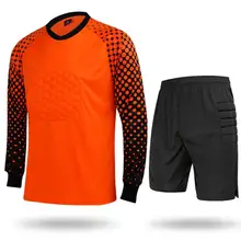 Le gardien de but de Football adulte de l'ue convient au maillot de Football à manches longues + short de Football définit les vêtements de sport de survêtement de gardien de but d'entraînement de Football