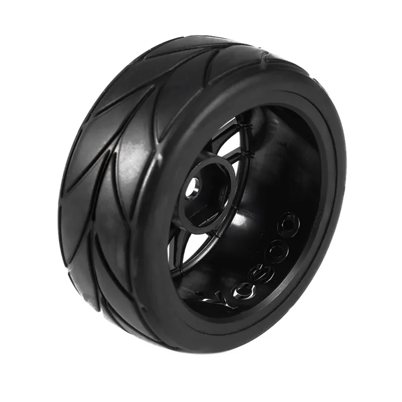 Car Toy 4Pcs 1/10 RC Racing Car Rubber Tires On Road Wheel Rim Fit For HSP HPI 9068-6081 RC Car Part