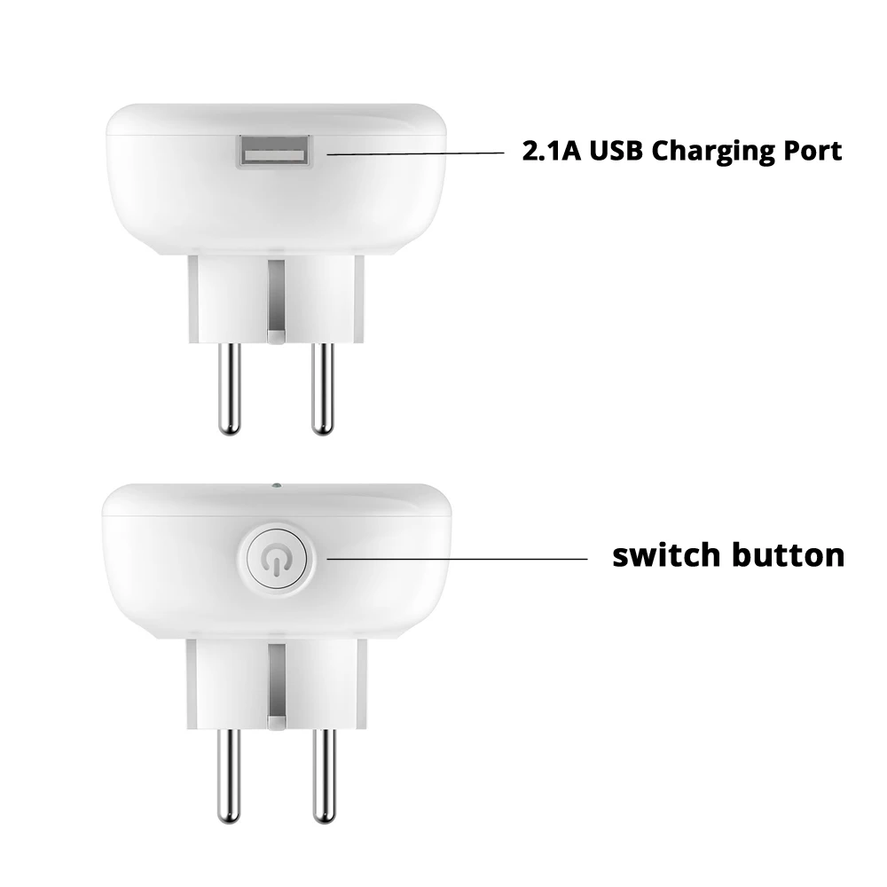 JOINRUN Wi-Fi умная розетка EU power Plug Smart Plug мобильное приложение Дистанционное управление USB Выход работает с Amazon Alexa Google Home