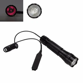 

501B 5W 850nm Infrared IR LED Night Vision Flashlight Light Torch+Gun Mount+Pressure Switch To be used with Night Vision Device