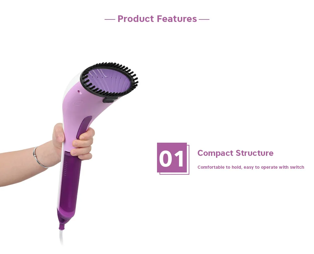 

Handheld Garment Steamer Portable Home And Travel Fabric Steamer Removable Water Tank Home Appliances