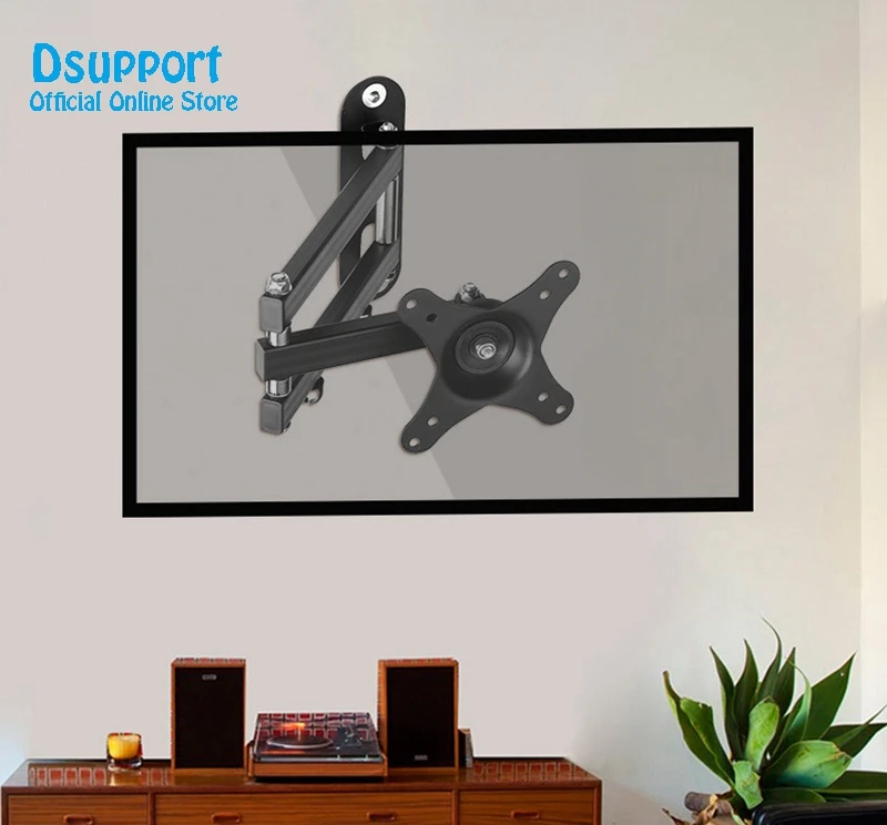 

MA2710 Full Rotating 10-27" LCD TV Wall Mount Retractable Monitor Holder Bracket