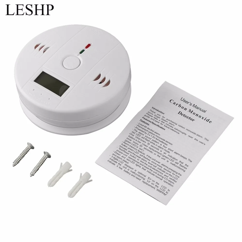 

Profession Home Safety CO Carbon Monoxide Poisoning Smoke Gas Sensor Warning Alarm Detector Tester LCD Displayer Kitchen