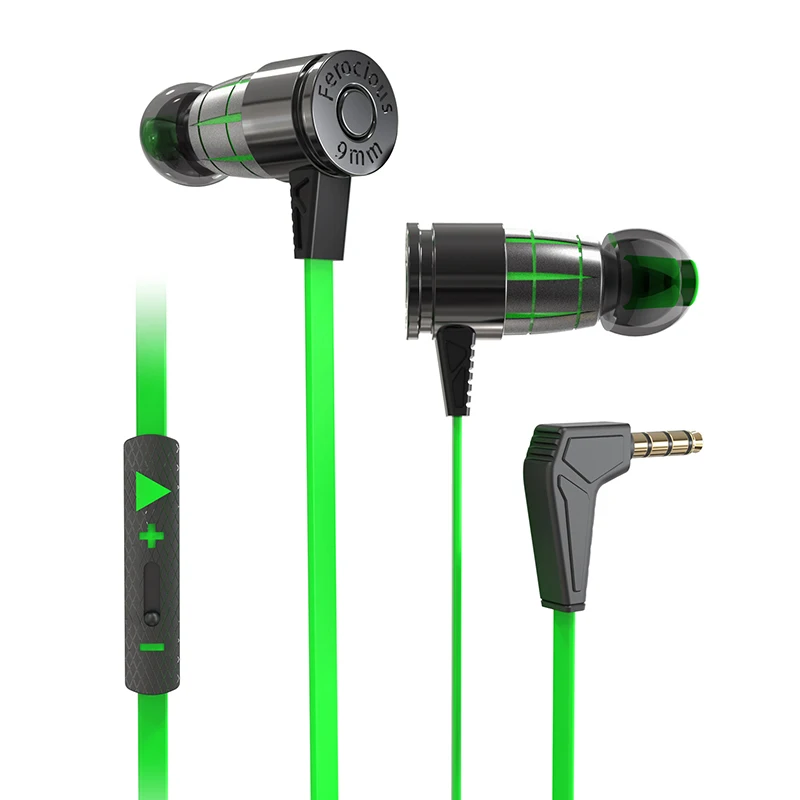 plextone G25 игровой гарнитуры с микрофоном в ухо проводной магнитных стерео с впк наушники компьютер игровые наушники для iPhone наушники для телефона компьютера - Цвет: Green