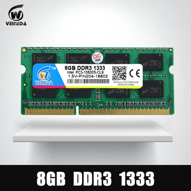 Best Offers VEINEDA 8GB 4GB DDR3 Memory Ram ddr3 1333 PC3-10600 Sodimm Ram ddr 3 For Notebook 