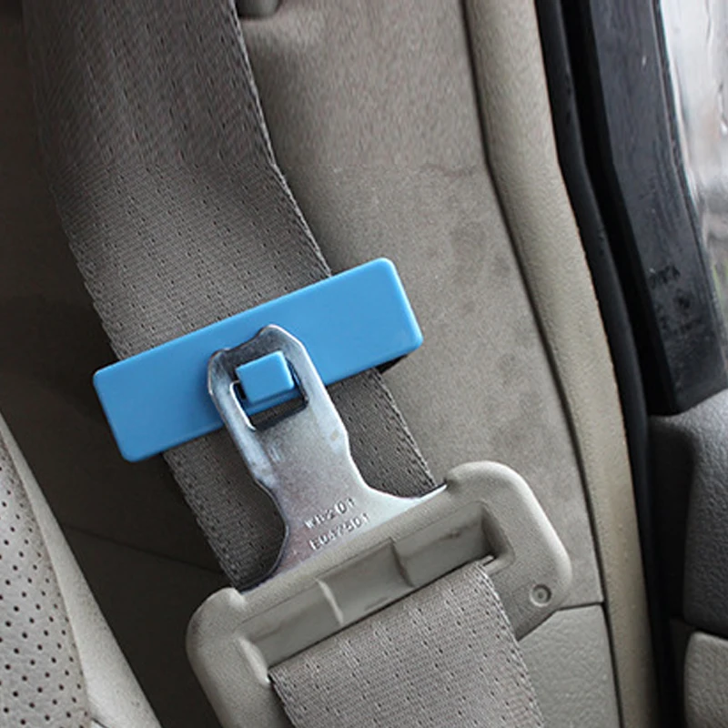 2 Pcs Car Truck Seat Belt Adjuster Locking Stopper Clip Extender Buckle