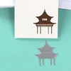 DUOFEN METAL CUTTING DIES Asian pavilion and torii for DIY papercraft projects Scrapbook Paper Album ► Photo 3/6