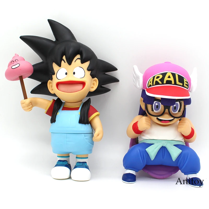 Dr. Slump Arale Косплей Dragon Ball Z Сон Гоку Krillin Аниме Смешной Мультфильм ПВХ Рис Коллекционные Модели Игрушки 18~ 24 м 4 Стилей