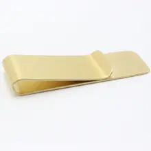 1pc de oro de plata de Metal de acero inoxidable Clip de dinero Clip de moda Simple dólar Clip de sujeción de dinero cartera para hombres