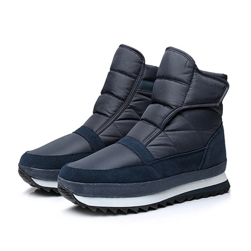 

Snow Boots Men Ankle Boots Winter Shoes Men Men Boots Non-Slip Keep Warm Flat Men Botas Hombre With Plush