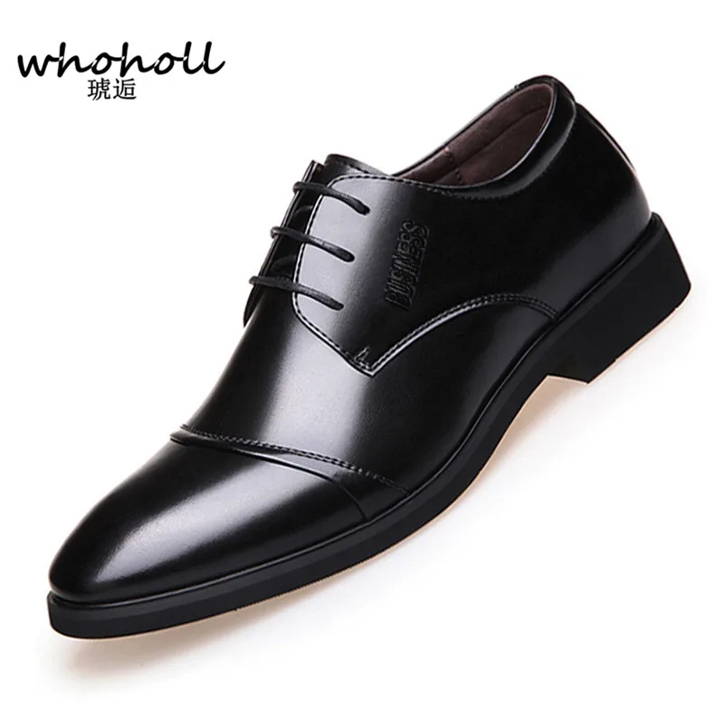 WHOHOLL 2018 Men Formal Shoes Microfiber Leather Bullock Men Flats Shoes British Style Men Oxfords Fashion Dress Shoes For Men WHOHOLL 2018 Men Formal Shoes Microfiber Leather Bullock Men Flats Shoes British Style Men Oxfords Fashion Dress Shoes For Men