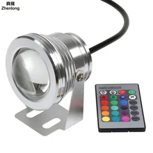 10 Вт 12 В подводный гамма светодиодные 1000lm Водонепроницаемый IP65 Фонтан Бассейн аквариум лампы 16 Цвет изменить 24key ИК пульт дистанционного управления