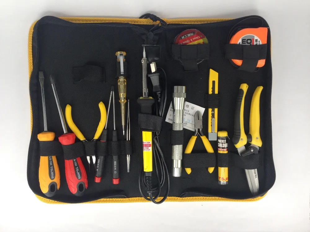 TAJIMA TZD 15 15PCS TOOLS SET PROFESSIONAL ELECTRIC MAINTENANCE TOOLS