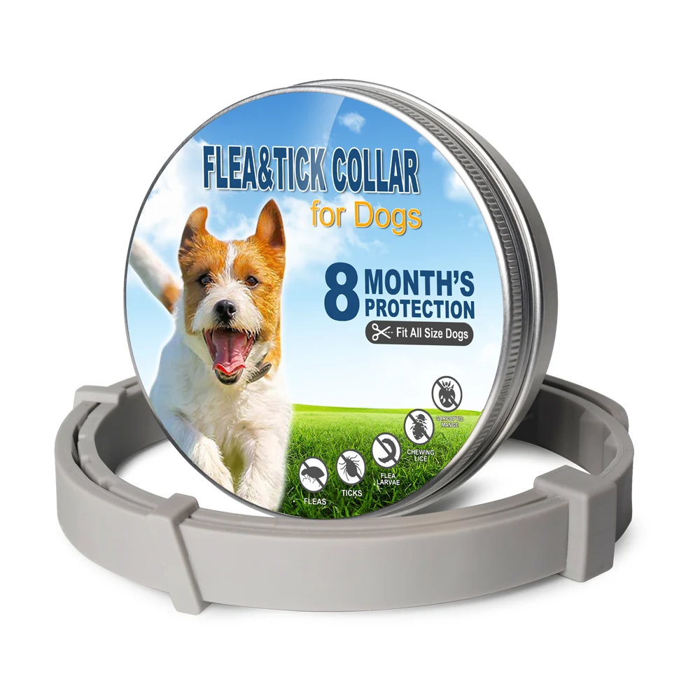 

Tick Flea Anti Insect Mosquitoes Waterproof Long Lasting 8 Months Protection Dog Collar Custom Puppy Cat Pet Collars