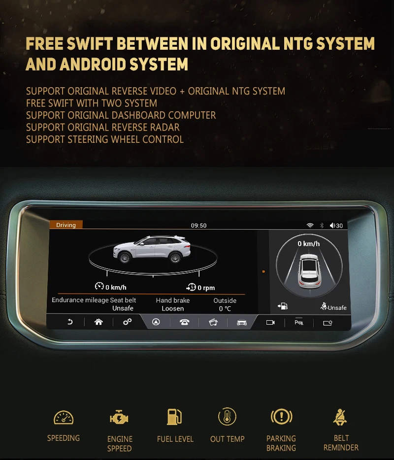 NVTECH мультимедийная навигация gps для Ranger Rover Sport Bluetooth Android 7,1 радио приборная панель dvd-плеер 10,2" 2013