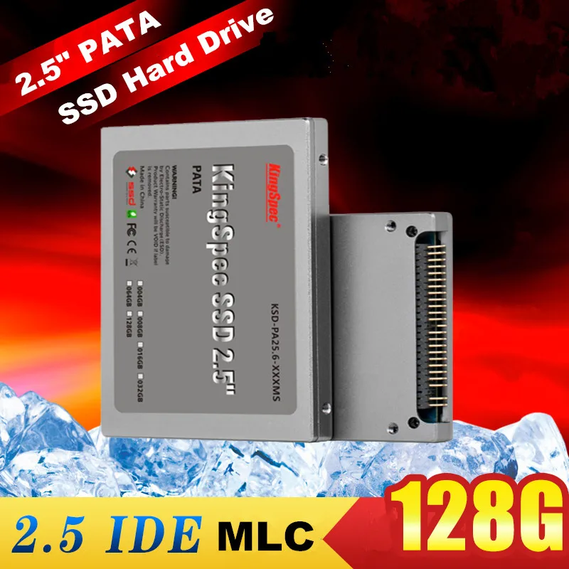 Kingspec 2.5 &quot128 ГБ IDE PATA hd SSD MLC Solid State Disk Flash жесткий Диск 120 HDD Жесткий для ASUS A6JC A8JA/M9A |