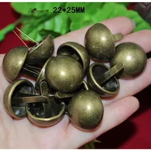 Baguettes en métal 22*25mm,50 pièces | Artisanat, carte d'embellissement, fabrication de Rivets décoratifs, boucle de fixation, clou en Bronze, couleur Bronze