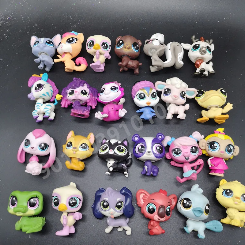 

10pcs different cute doll model lps Toy bag Little Pet Shop Mini Toy Animal Cat patrulla canina dog toys for children