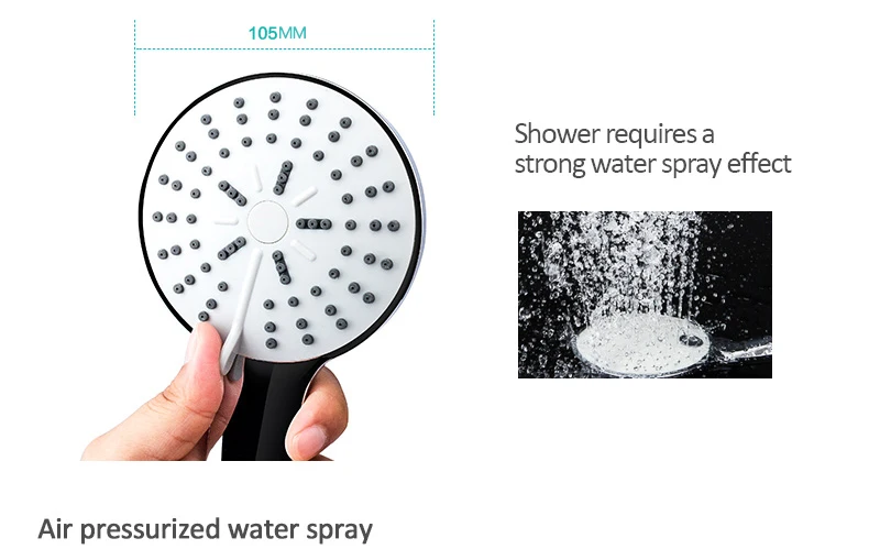 Micoe душем Ручной Дождь 5 функция ABS душ ванная комната Душ аксессуары под давлением водосберегающих смеситель для душа