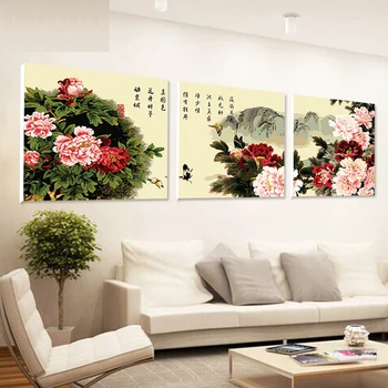 

PX5074 Max Size 60x60cmx3 Frameless Pictures Painting By Numbers DIY Digital Oil Painting On Canvas Home Decoration DIY
