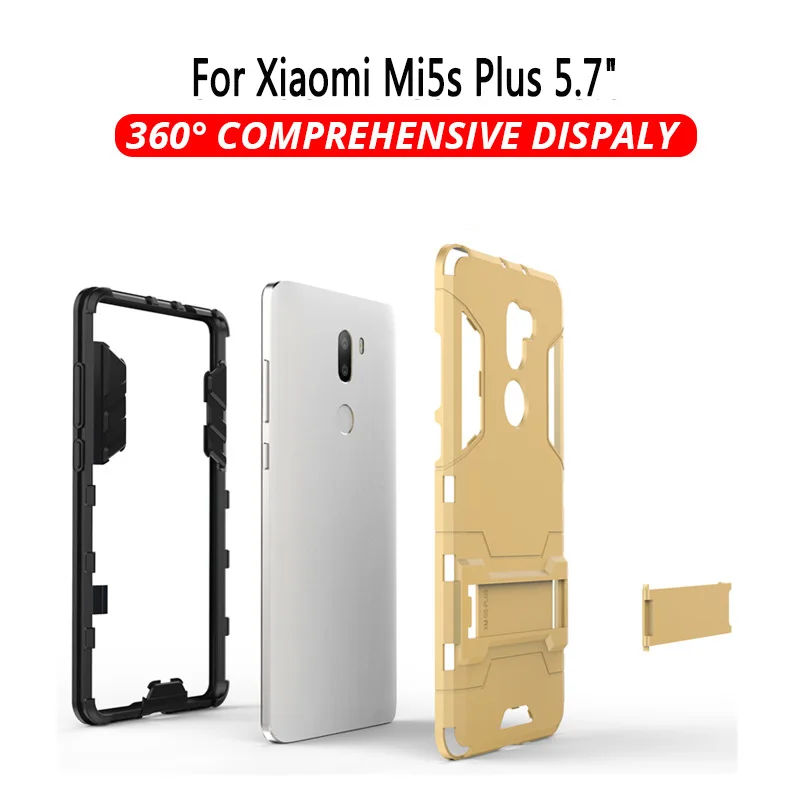 Защитный противоударный чехол для Xiao mi Pocophone F1 mi 8 SE mi 8 5X 6X mi 6 A1 A2 Lite Note 3 mi 5S Plus PC+ TPU - Цвет: Xiaomi MI5s Plus