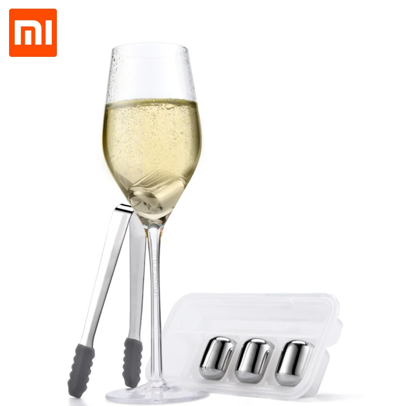 

New Original Xiaomi Mijia Circle Joy Ice cube 304 Stainless Steel Washable Long-term use Ice maker for Wine Corks fruit juice