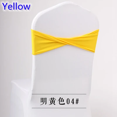 Галстук бабочка желтого цвета из спандекса|spandex sashes|sashes for chairsyellow chair sashes |