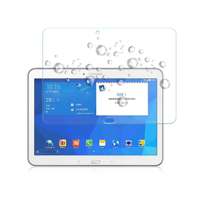 for Samsung Galaxy Tab 4 protective glass for Samsung Galaxy Tab 4 10.1 SM T535 T530 T330 T331 T230 T231 Tablet Screen Protector stylish protective diving cloth inner bag pouch for samsung galaxy tab p1000 black beige
