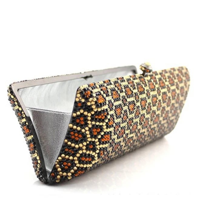 Embrayage Pour Main Boîte Sacs Parti Lady Dames De Étincelle Léopard Bal Mariage À Soirée Sac Cristal Same As Color Avec Pictur D'embrayage Diamants w8EO4T