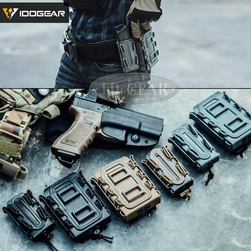 IDOGEAR Molle Пистолетная обойма подсумок в стиле милитари набор кошельков кобура Fastmag Зажим для ремня пластиковый чехол для пейнпола оболочка Mag набор