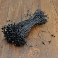 Пластик черный оснастки тег веревка Пряжка рук Наконечник иглы головы защелки