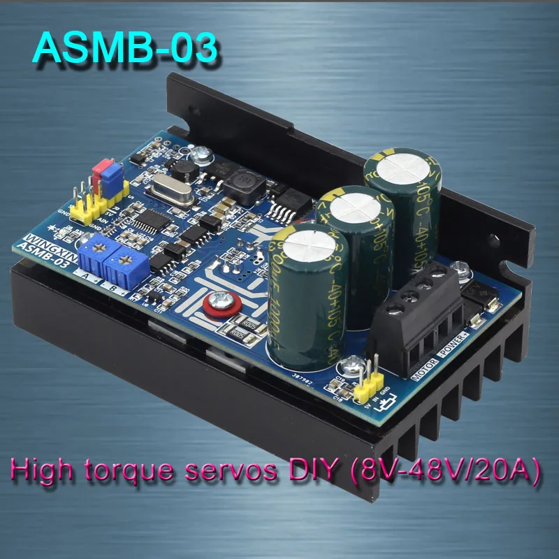 Frete Grátis Servo Controlador Diy – 8 V-48 v 20a 1000n. m Asmb-03-high-torque
