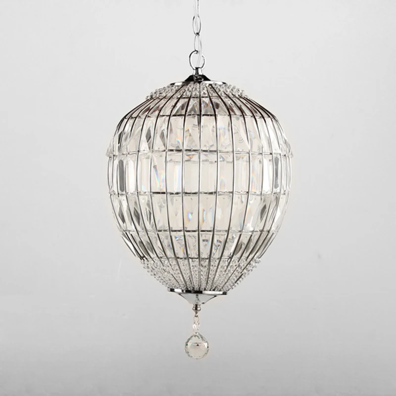

New Modern Single Light Creative Crystal Pendant Lamp Round Ball Hanging Light Fixtures For Dining Room Kichen PL441