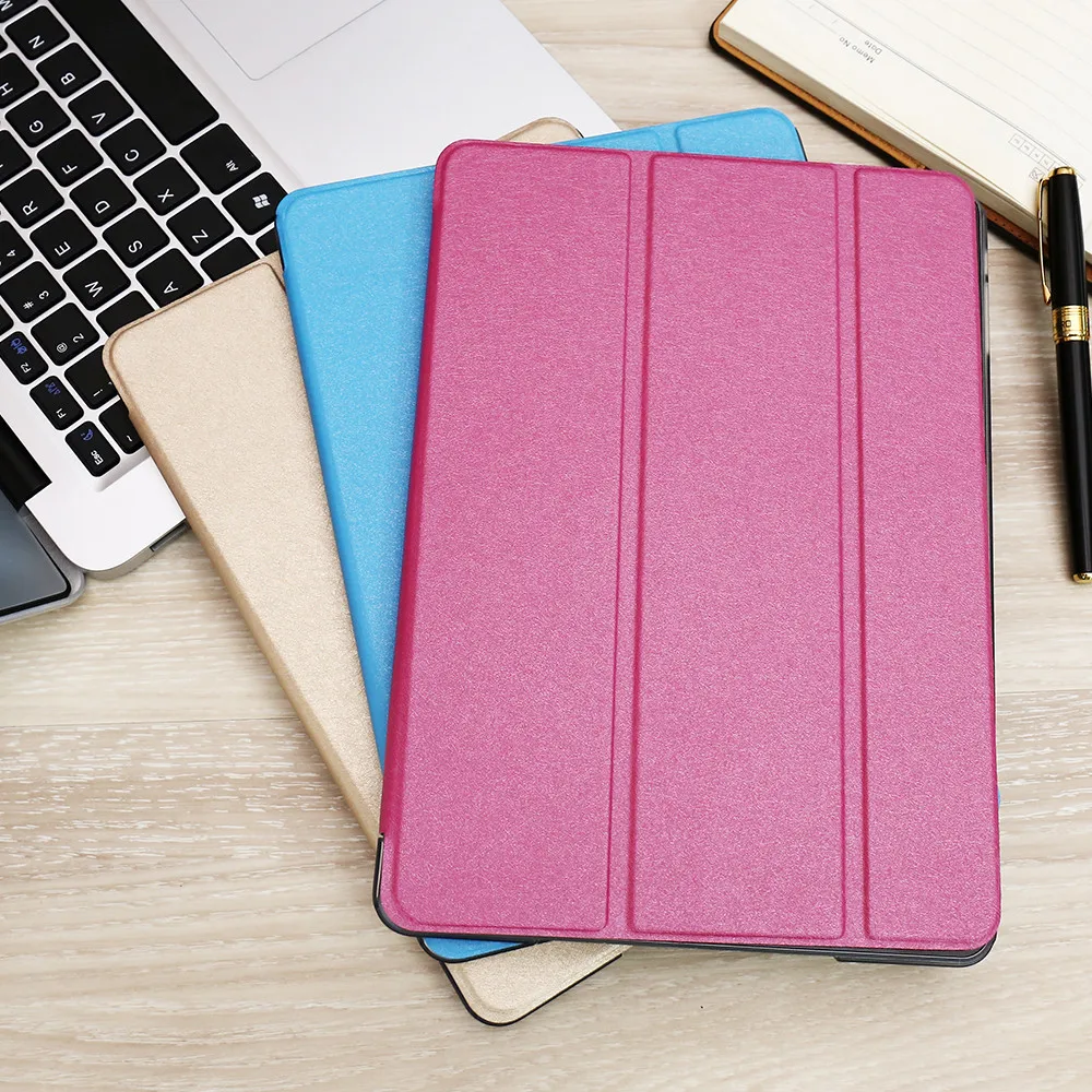 

FLOVEME Case For i Pad Air 2 Silk Skin Cover For i Pad Mini 1 2 3 4 Foldable Slim Full Protector Pouch For i Pad Pro 9.7 12.9