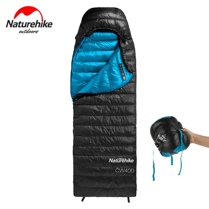 Складной спальный мешок Naturehike с гусиным пухом водонепроницаемый ультралегкий