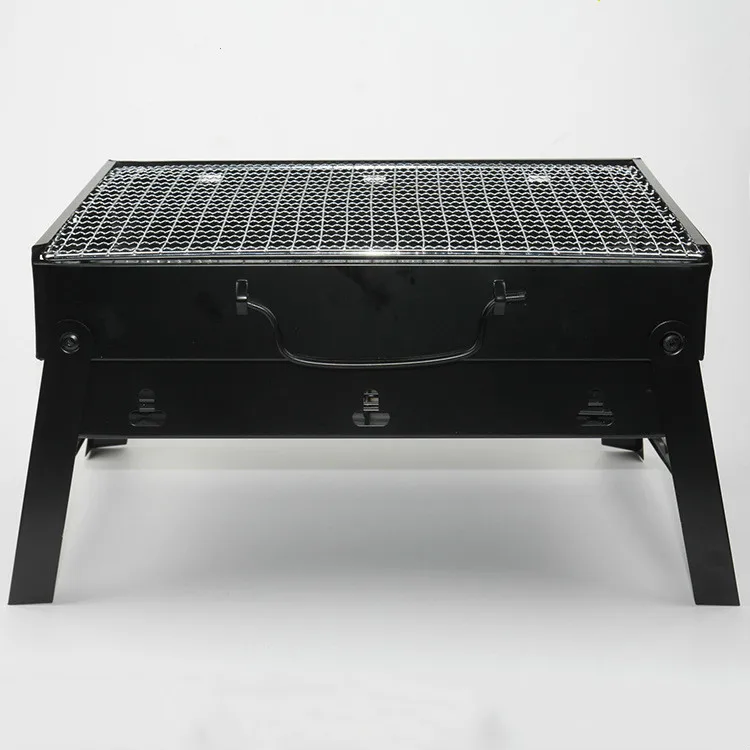 

BBQ grill thickened medium folding portable outdoor camping stove grill charcoal household carbon oven BBQ