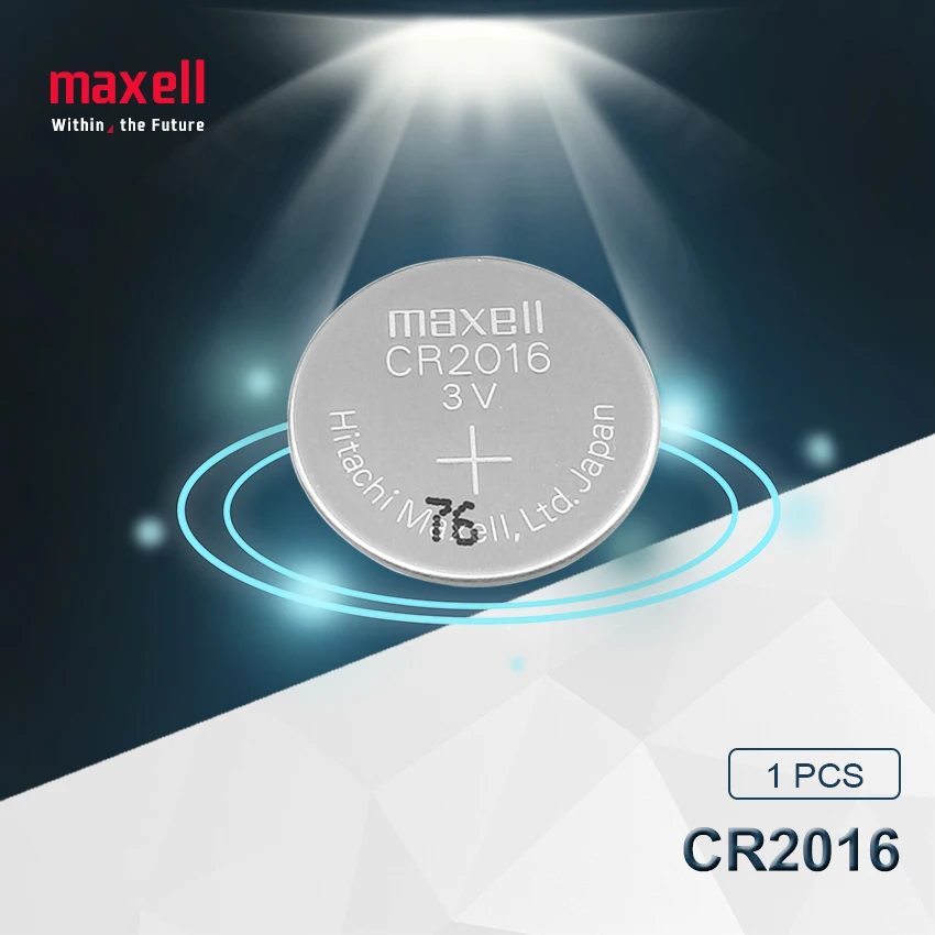 

1pc maxell original brand new battery cr2016 3v button cell coin batteries for watch computer cr 2016